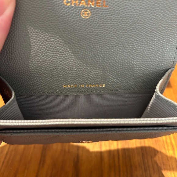 Chanel Classic Cardholder - Gray with Light Gold Hardware - Picture 4 of 6